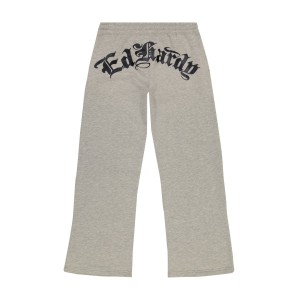 Ed Hardy Heart Roses Flared Sweatpant Grey | HWKP67234